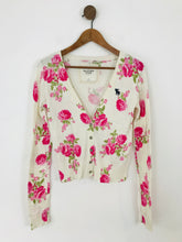 Load image into Gallery viewer, Abercrombie &amp; Fitch Women&#39;s Floral Cardigan | M UK10 | White
