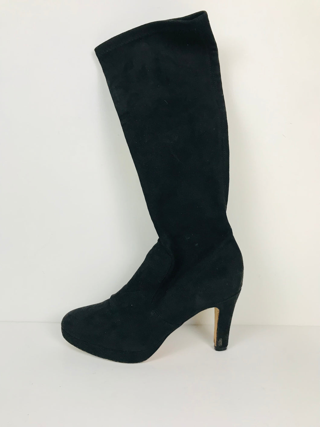 LK Bennett Women's Suede Heeled Boots | EU38 UK5 | Black