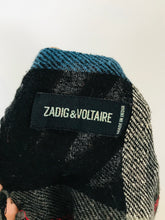 Load image into Gallery viewer, Zadig &amp; Voltaire Womens Check Scarf | W49” L49” | Black
