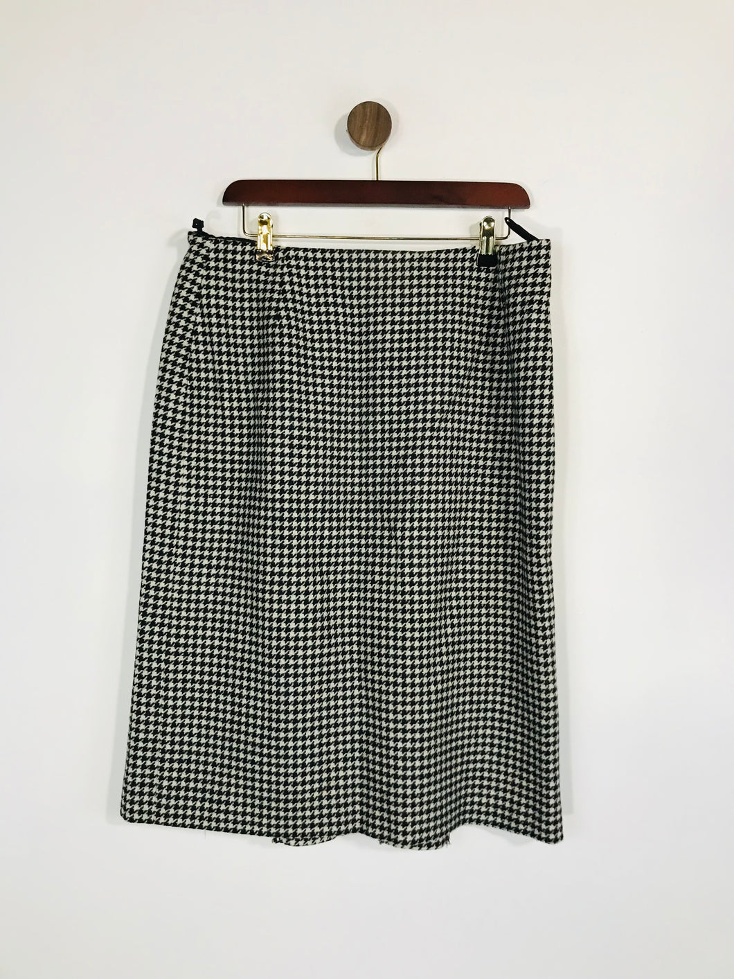 Cache d’or Women's Wool Vintage Midi Skirt | L UK14 | Multicoloured