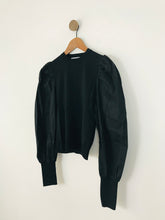 Load image into Gallery viewer, Zara Women’s Smock Puff Balloon Sleeve Jumper | S UK8 | Black
