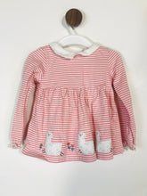 Load image into Gallery viewer, John Lewis Kid&#39;s Cotton Striped A-Line Dress | 12-18M | Pink
