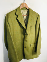 Load image into Gallery viewer, Cordings Women&#39;s Tweed Wool Blazer Jacket | 38R | Green
