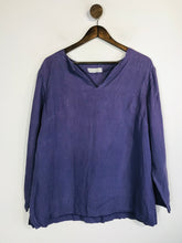 Load image into Gallery viewer, Nicole Farhi Women&#39;s V-Neck Blouse | UK12 | Purple
