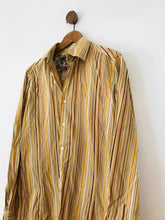 Load image into Gallery viewer, 1 Like No Other Men&#39;s Striped Button-Up Shirt | 3 L | Brown
