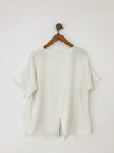 Load image into Gallery viewer, Gerard Darel Women’s Open Back Blouse | 46 UK18 | White

