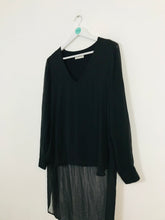Load image into Gallery viewer, Zara Women’s Oversized V-Neck Blouse | L UK14 | Black
