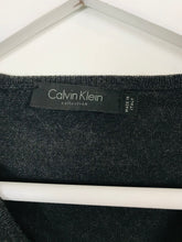 Load image into Gallery viewer, Calvin Klein Womens Knit Long Sleeve V-Neck Top | L | Dark Grey
