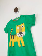 Load image into Gallery viewer, Boden Kid&#39;s Embroidered Embroidered Tiger T-Shirt | 12-18 Months | Green
