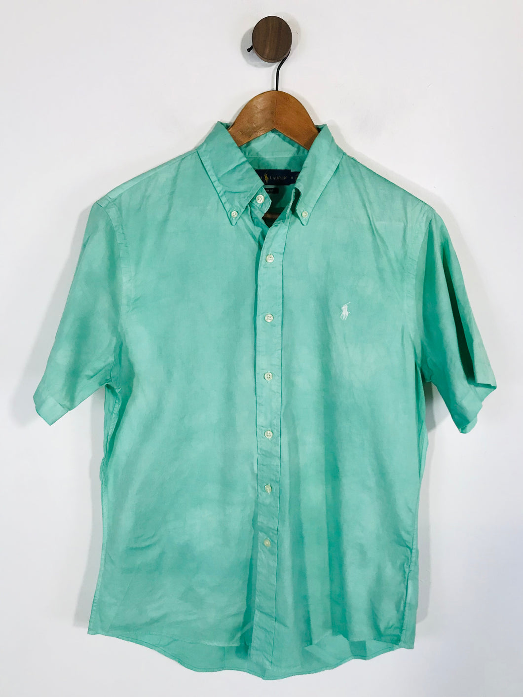 Ralph Lauren Men's Short Sleeve Button-Up Shirt | M | Green