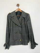Load image into Gallery viewer, Episode Women&#39;s Check Blazer Jacket | UK14 | Grey
