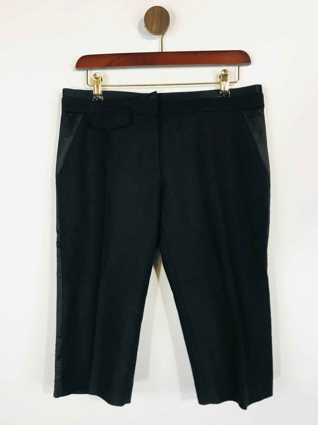 Dolce & Gabbana Women's Wool Mid-Length Shorts | EU42 UK14 | Black