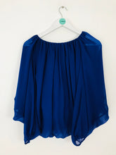 Load image into Gallery viewer, COS Women’s Ruched Oversized Batwing Long Sleeve Top | 36 UK8 | Blue
