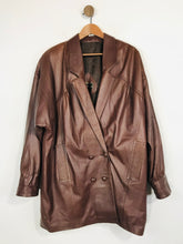 Load image into Gallery viewer, Piel Women&#39;s Leather Vintage Peacoat Coat | L UK14 | Brown
