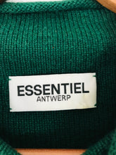 Load image into Gallery viewer, Essentiel Antwerp Women’s 100% Cashmere Short Sleeve Jumper | S UK8 | Green
