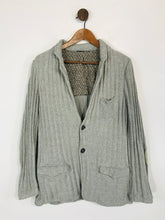 Load image into Gallery viewer, Zara Men&#39;s Striped Buttoned Cardigan | M | Grey
