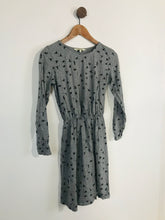 Load image into Gallery viewer, People Tree Women&#39;s Cotton Bird Pattern Midi Dress | UK10  | Grey
