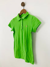 Load image into Gallery viewer, Victoria’s Secret PINK Women’s Distressed Polo Shirt Top | XS | Lime Green
