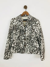Load image into Gallery viewer, Betty Barclay Women&#39;s Leopard Print Blazer Jacket | UK8 | Brown
