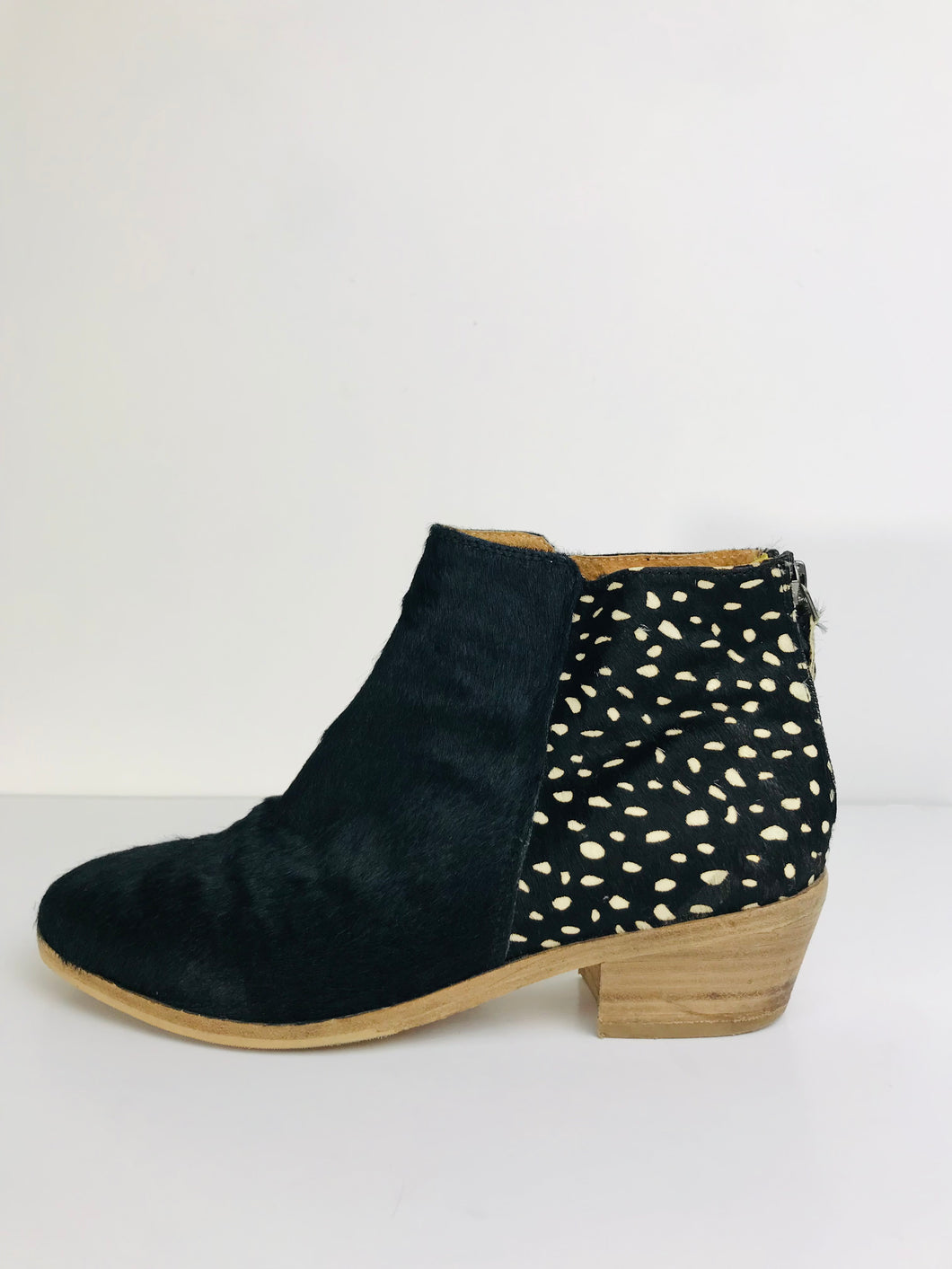 Joules Women's Faux Fur Ankle Boots | UK5 | Black