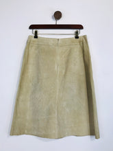 Load image into Gallery viewer, Morgan De Toi Women&#39;s Leather Suede A-Line Skirt | EU38 UK10 | Beige
