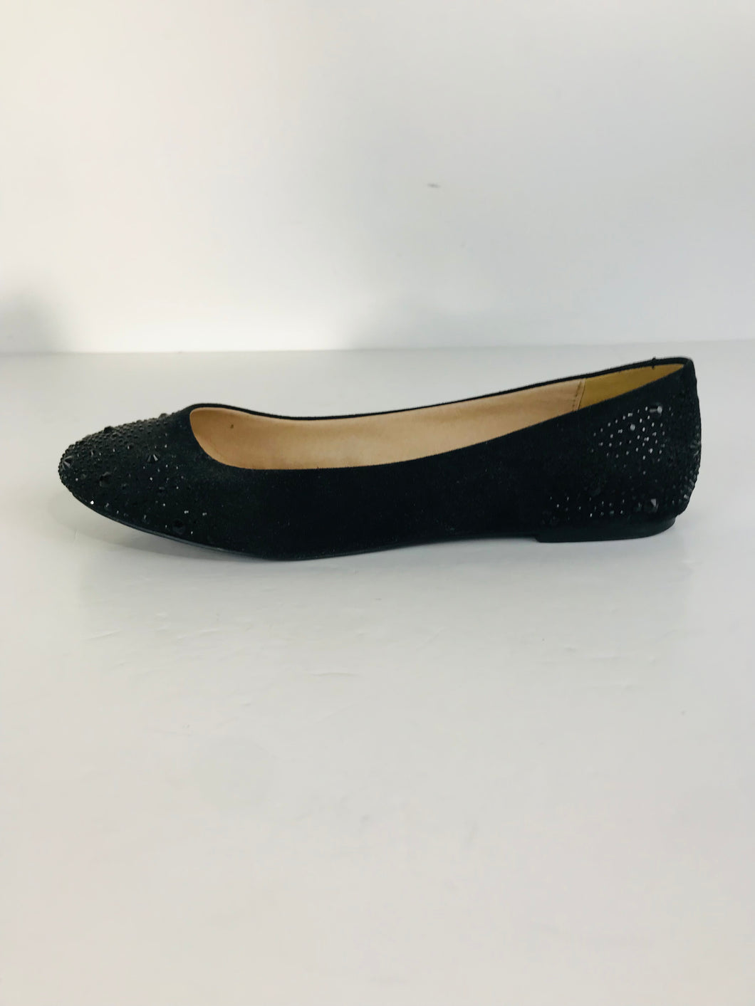 Oasis Women's Slip-on Studded Flats Shoes | EU39 UK6 | Black