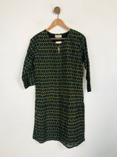 Load image into Gallery viewer, Fabindia Women&#39;s Silk Polka Dot Shirt Dress NWT | M UK10-12 | Multicoloured
