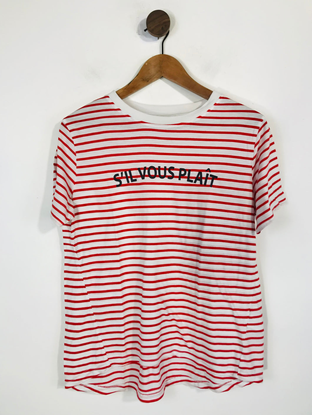Whistles Women's Striped T-Shirt | S UK8 | Multicoloured