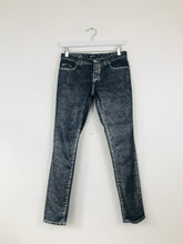 Load image into Gallery viewer, Zara Womens Premium Denim Glitter Skinny Jeans | EU34 UK6 W28 L28 | Dark Blue
