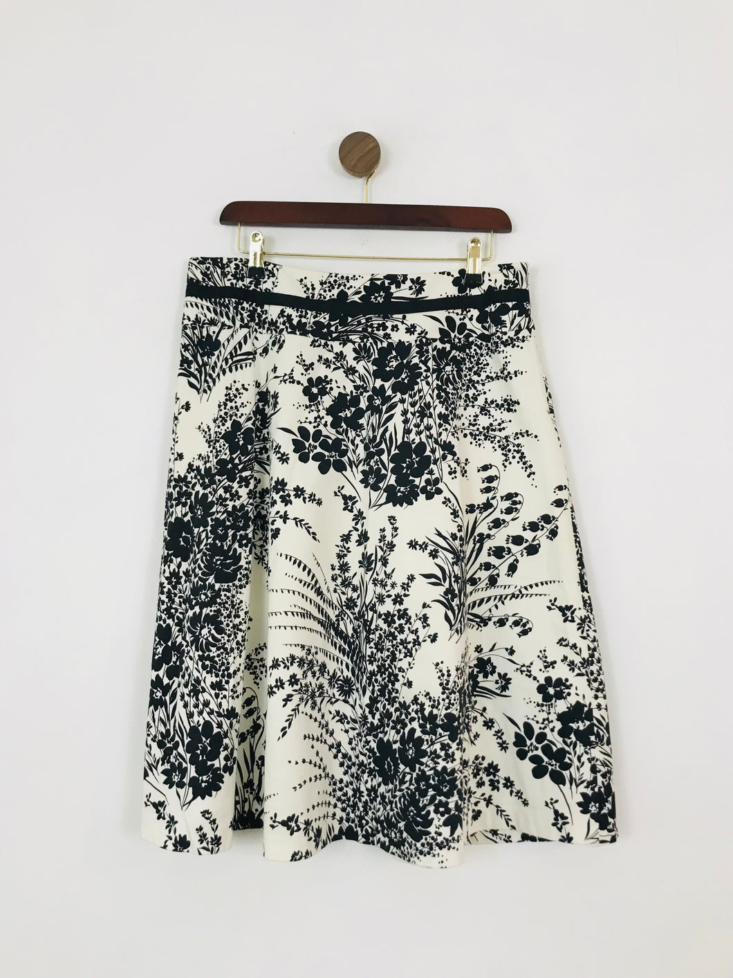 Coast Women's Floral A-Line Skirt | UK14 | White