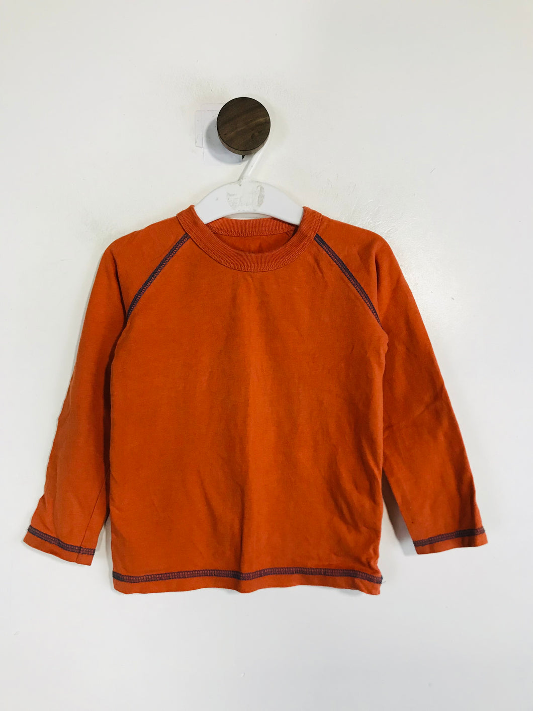 Mini Boden Kid's Long Sleeve T-Shirt | 1.5-2 Years | Orange