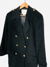 Load image into Gallery viewer, Jaeger Women&#39;s Wool Military Jacket | UK10 | Black
