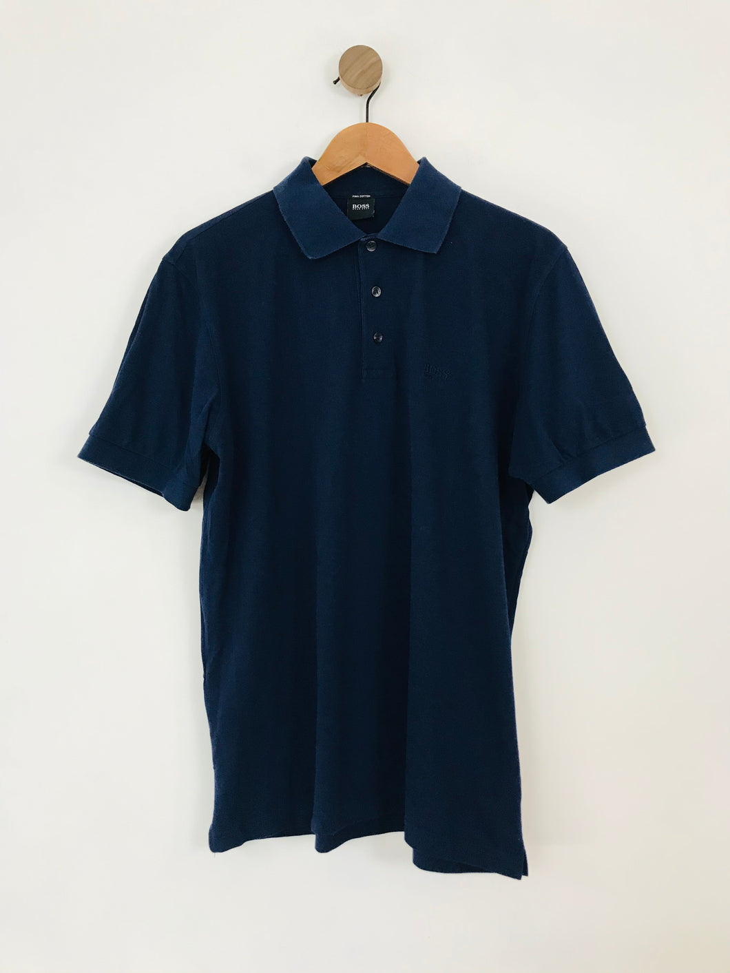Boss Hugo Boss Men's Pima Cotton Polo Shirt | L | Blue