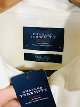Load image into Gallery viewer, Charles Tyrwhitt Men&#39;s Cotton Button-Up Shirt NWT | M | White
