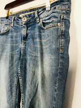 Load image into Gallery viewer, Topshop Women&#39;s Martha Straight Jeans | UK12 | Blue
