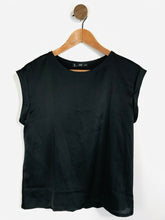 Load image into Gallery viewer, Mango Women&#39;s Sleeveless T-Shirt | S UK8 | Black
