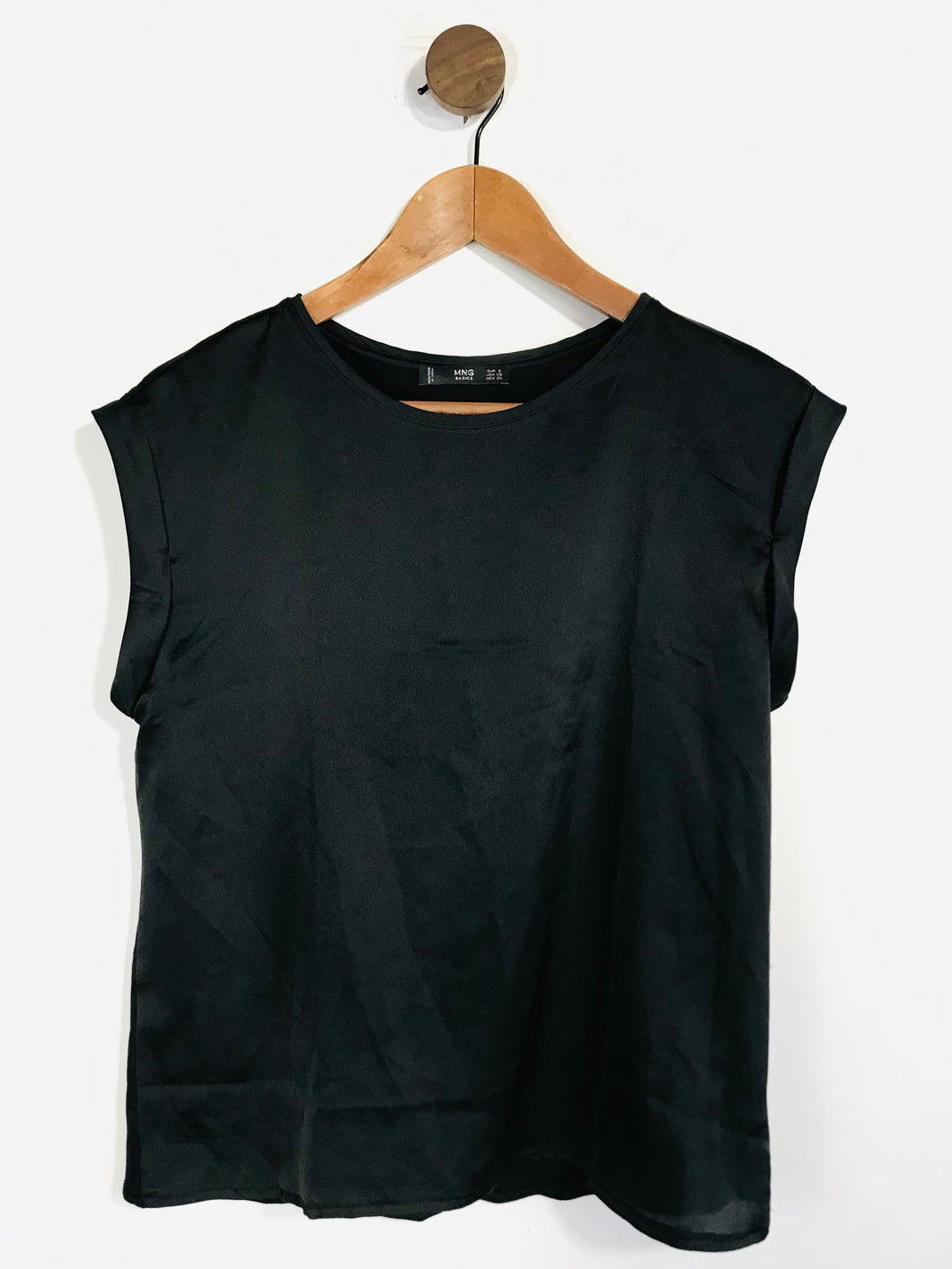 Mango Women's Sleeveless T-Shirt | S UK8 | Black