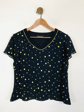 Load image into Gallery viewer, Jacques Vert Women&#39;s Polka Dot Blouse | UK14 | Black
