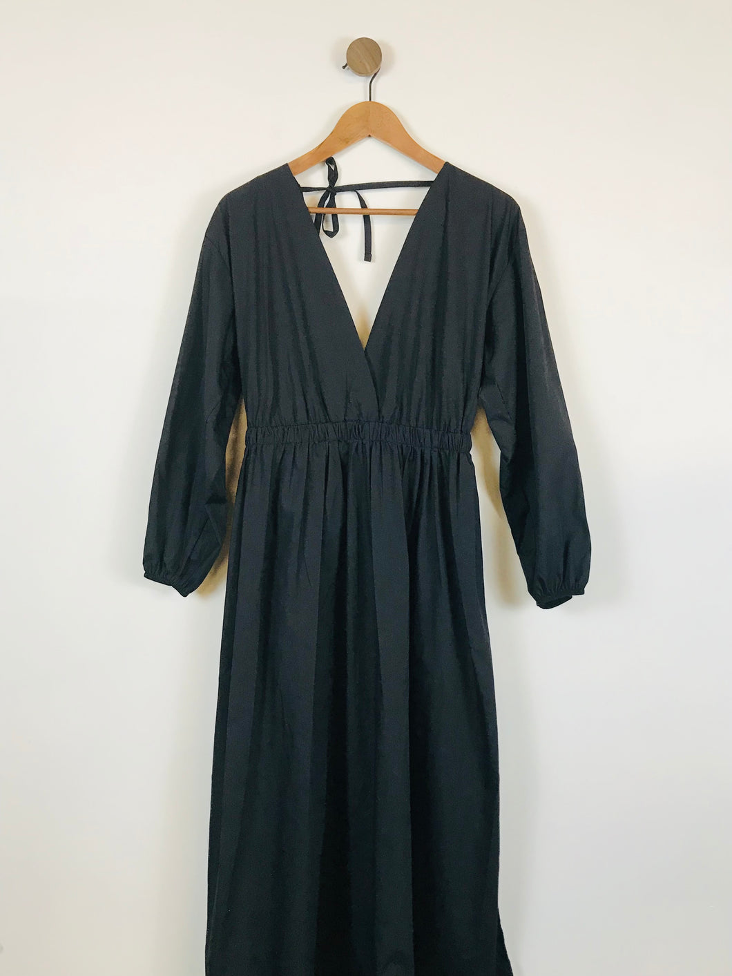 Asos  Women's V-Neck Midi Dress NWT | UK8 | Black