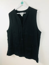 Load image into Gallery viewer, Eileen Fisher Women’s Sleeveless Cardigan | Size 2 UK14-16 | Black
