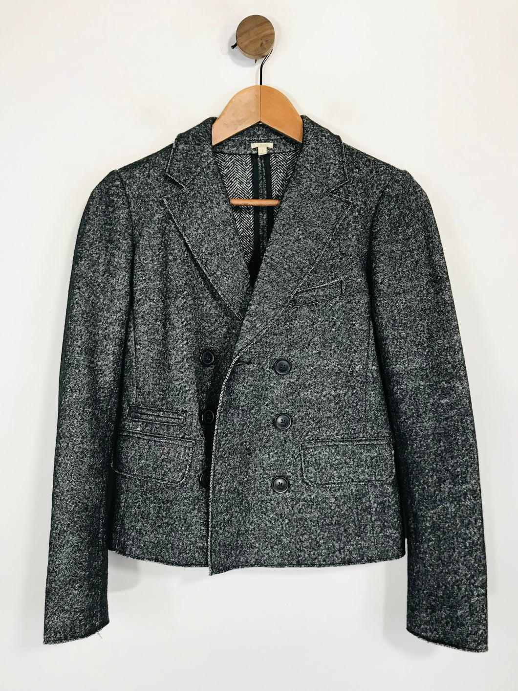 J. Crew Women's Cotton Wool Blazer Jacket | UK6 | Grey