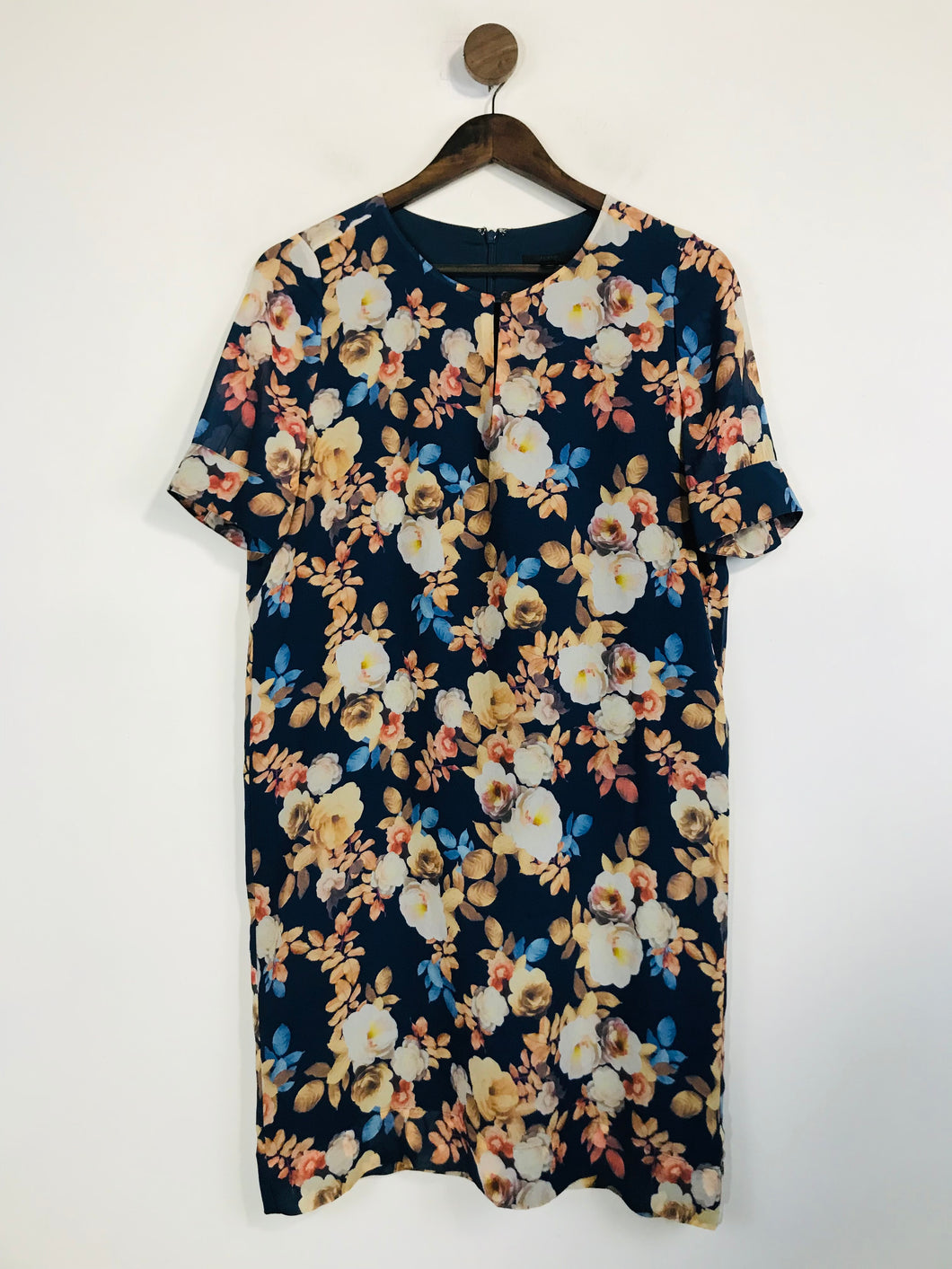 J.Crew Women's Silk Floral Shift Dress | US2 UK6 | Multicoloured