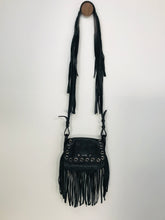 Load image into Gallery viewer, Pinko Women&#39;s Leather Tassle Crossbody Bag | Black
