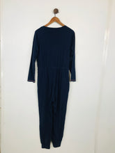 Load image into Gallery viewer, White Stuff Women&#39;s Long Sleeve Jersey Jumpsuit | UK12 | Blue
