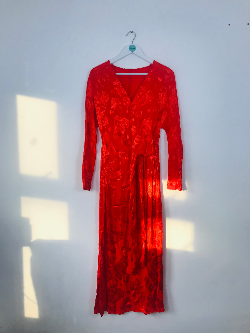 Zara Wrap Maxi Dress | XS UK6 | Red
