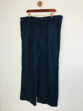 Load image into Gallery viewer, M&amp;S Women&#39;s Wide Leg Casual Trousers | UK20 | Blue
