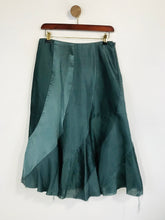 Load image into Gallery viewer, Kew Women&#39;s Silk Midi Skirt NWT | UK10 | Green
