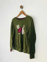 Load image into Gallery viewer, Joules Women’s Knited Scottie Dog Jumper | UK12 | Green
