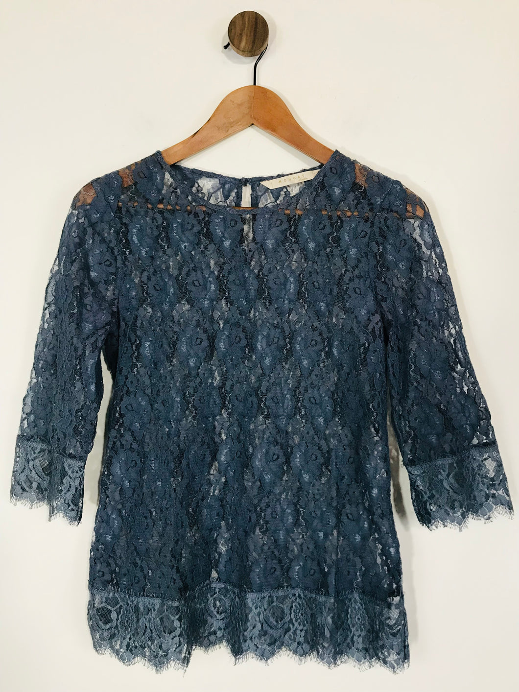 Nougat Women's Floral Lace Blouse | UK10 | Blue