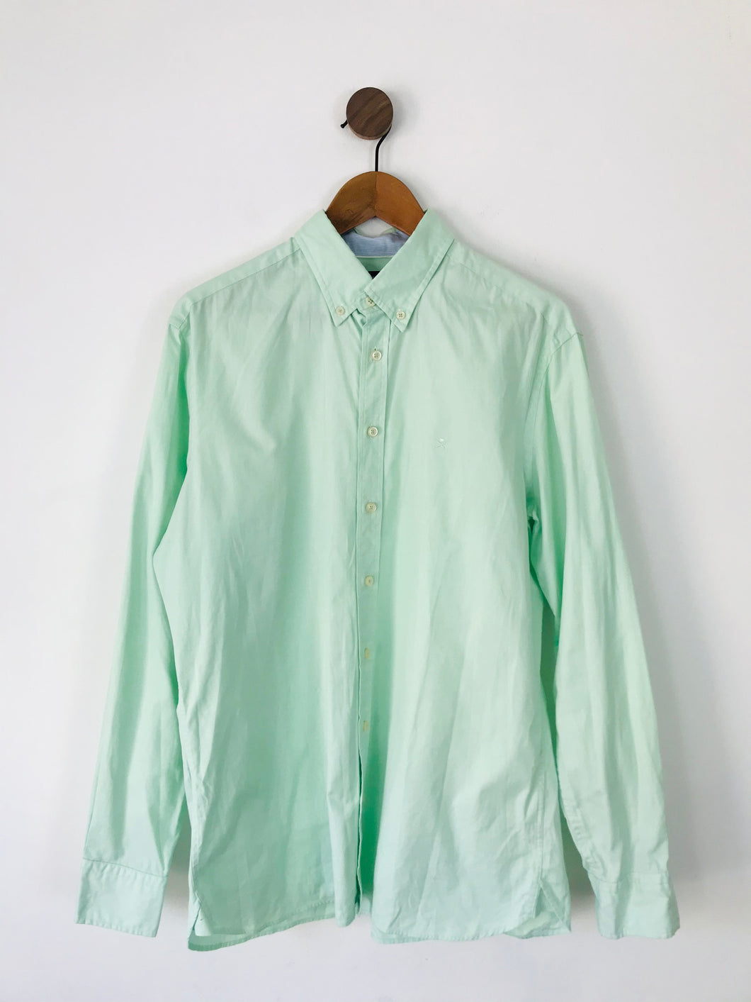 Hackett London Men’s Long Sleeve Shirt | L | Mint Green